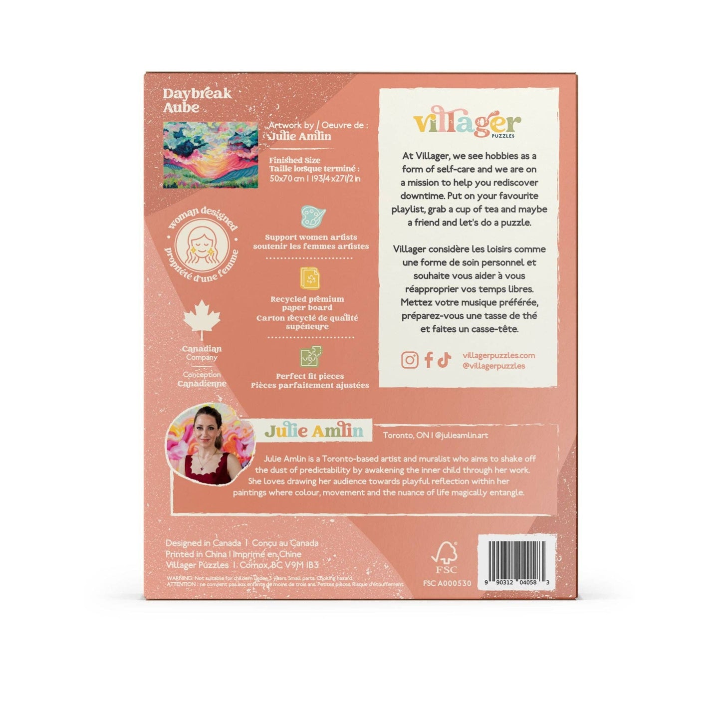 Villager Puzzles - Daybreak 1000-Piece Puzzle | Designed in Ontario Canada