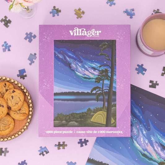 Villager Puzzles - Northern Camping | 1000-Piece Puzzle | Designed in Canada