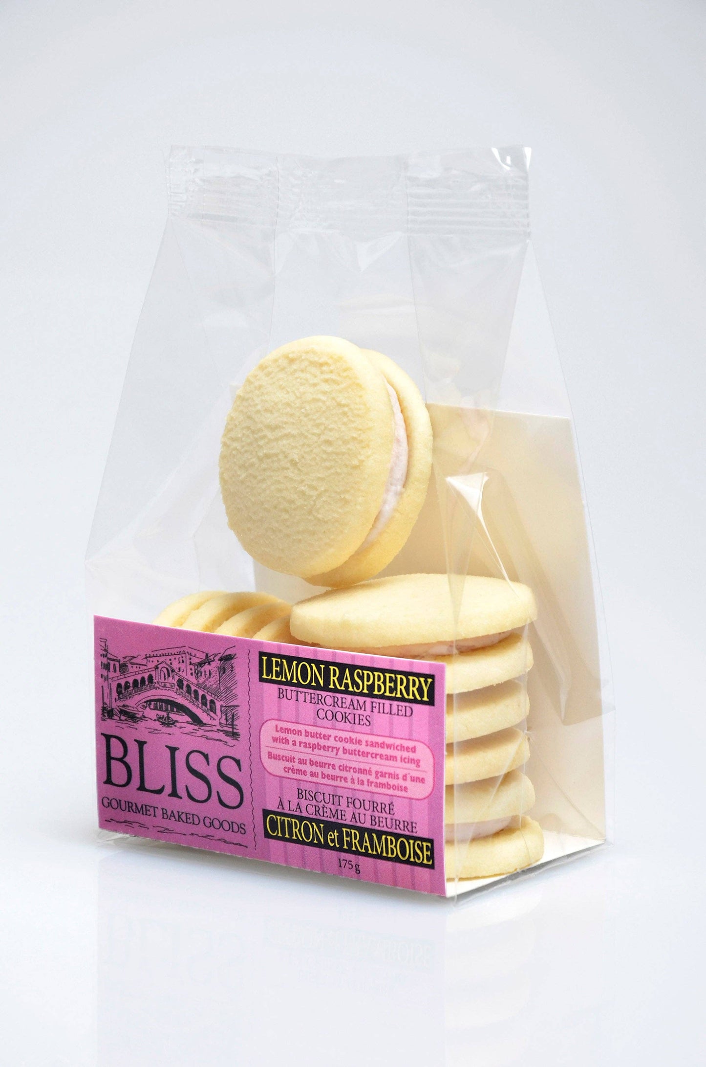 Bliss Gourmet Baked Goods Inc - Lemon Raspberry Sandwich Cookies