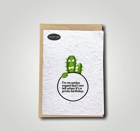Plantable Greetings - I'm No Cactus Expert Plantable Greeting Card: Wildflowers