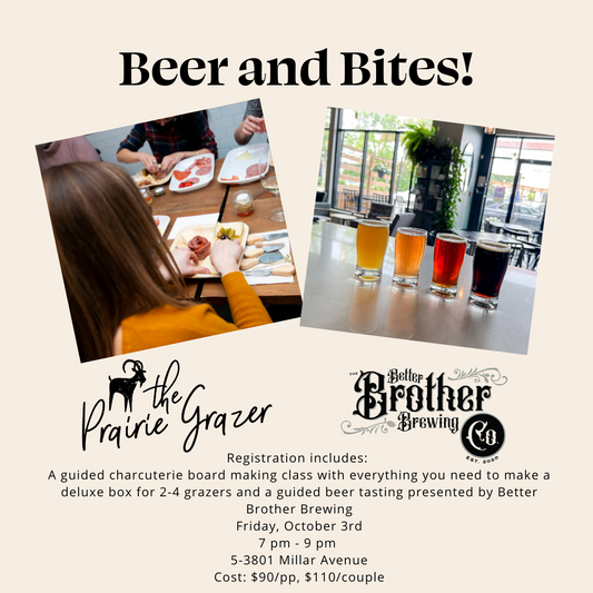 Beer & Bites - Friday, October 3rd!