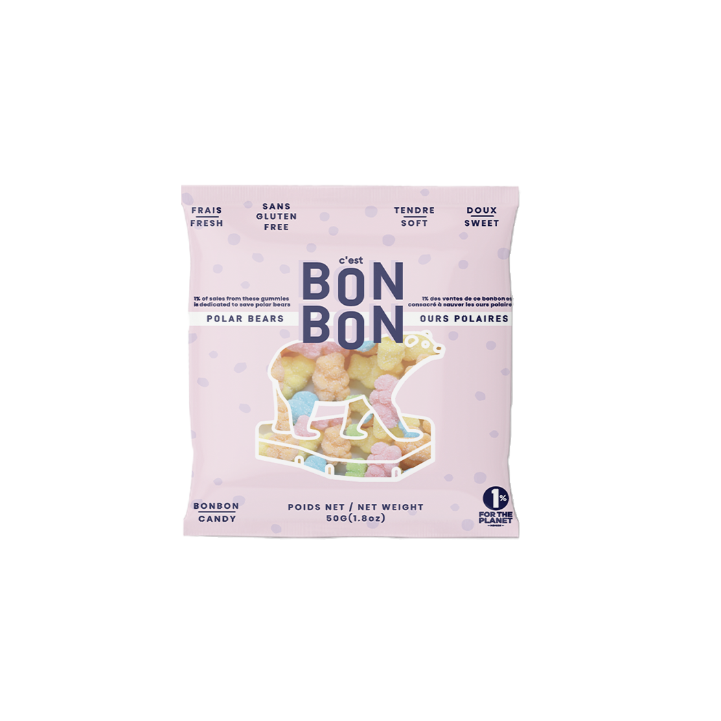c'est BONBON- Canada - Polar Bears - Gummy Candies