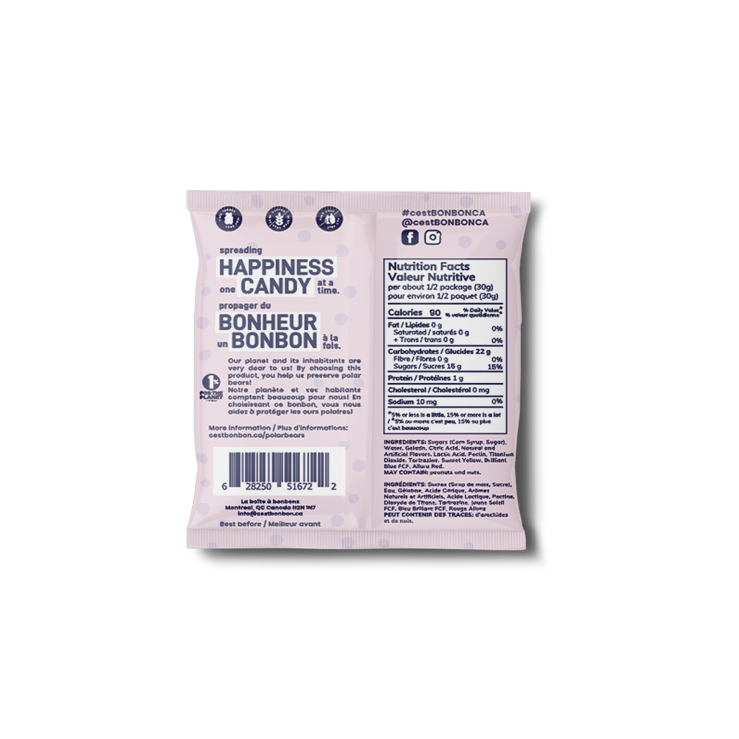 c'est BONBON- Canada - Polar Bears - Gummy Candies