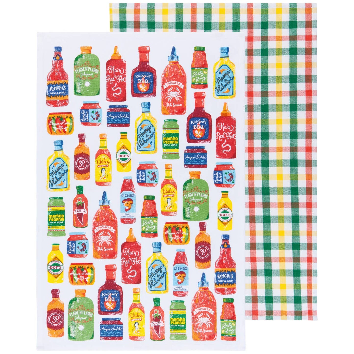 Danica Brands - Hot Sauce Dishtowels Set of 2