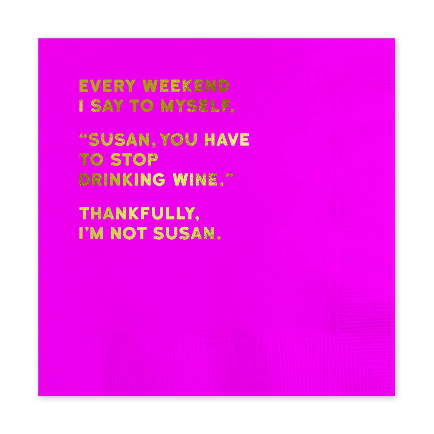 Redback Cards Canada - ALL Duties Paid - Susan Humor Napkin (Pack Of 20)