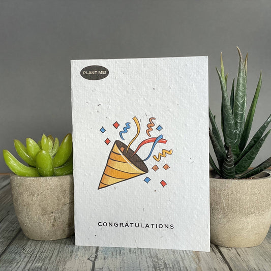 Plantable Greetings - Congratulations Confetti Plantable Greeting Card