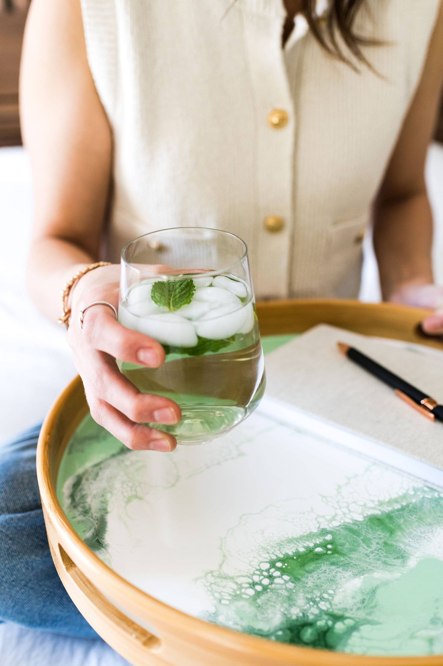 Lynn & Liana Designs - Mojito / Resin Cheese Knife Set