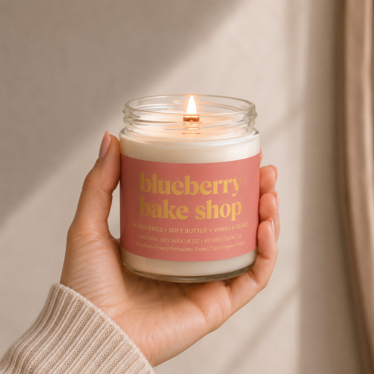 Prairie Creek Candles - BLUEBERRY BAKE SHOP | 8OZ NON TOXIC SOY CANDLE | FALL COLLECTION