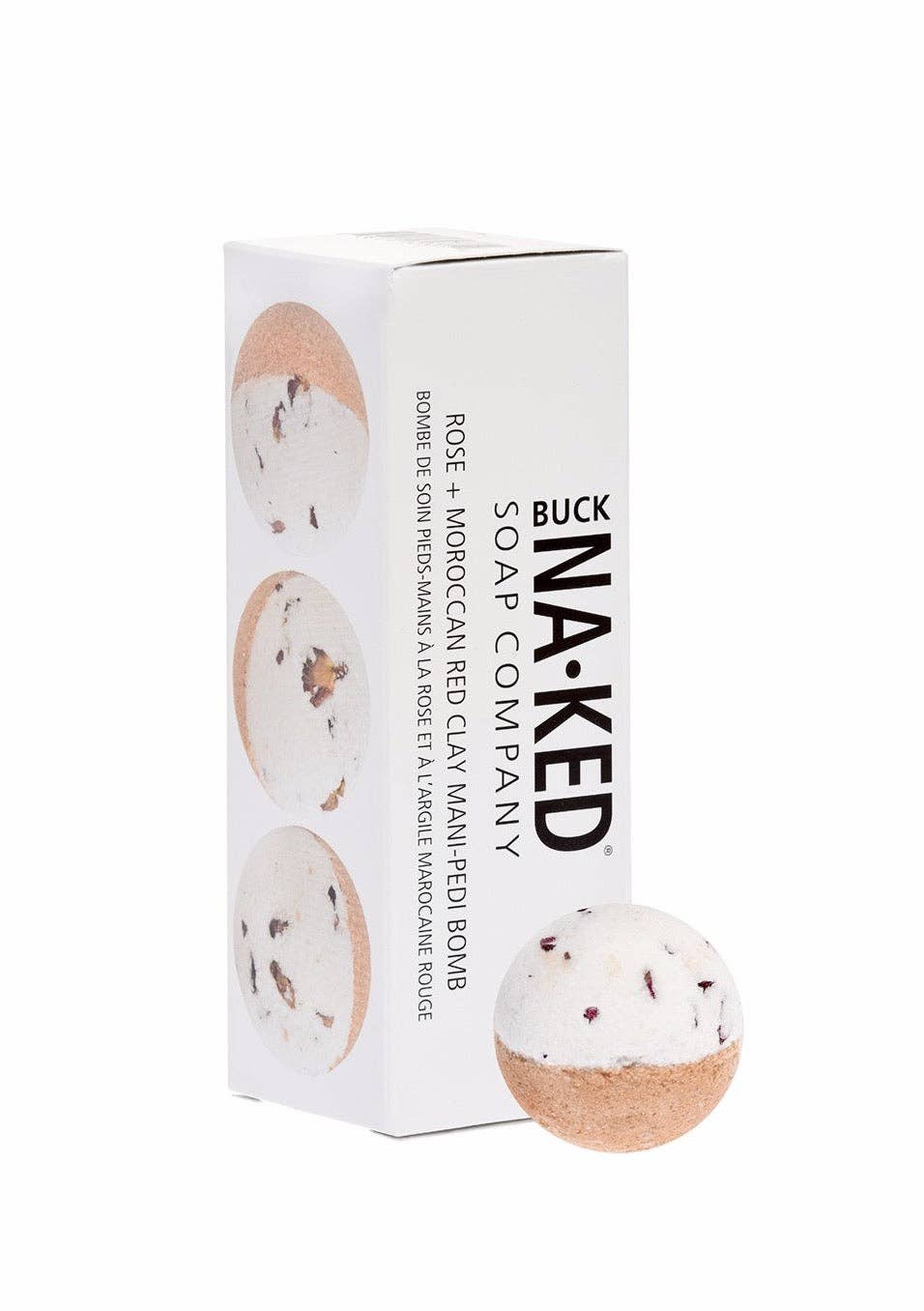 Buck Naked Soap Company - Rose + Moroccan Red Clay Mani/Pedi Bomb