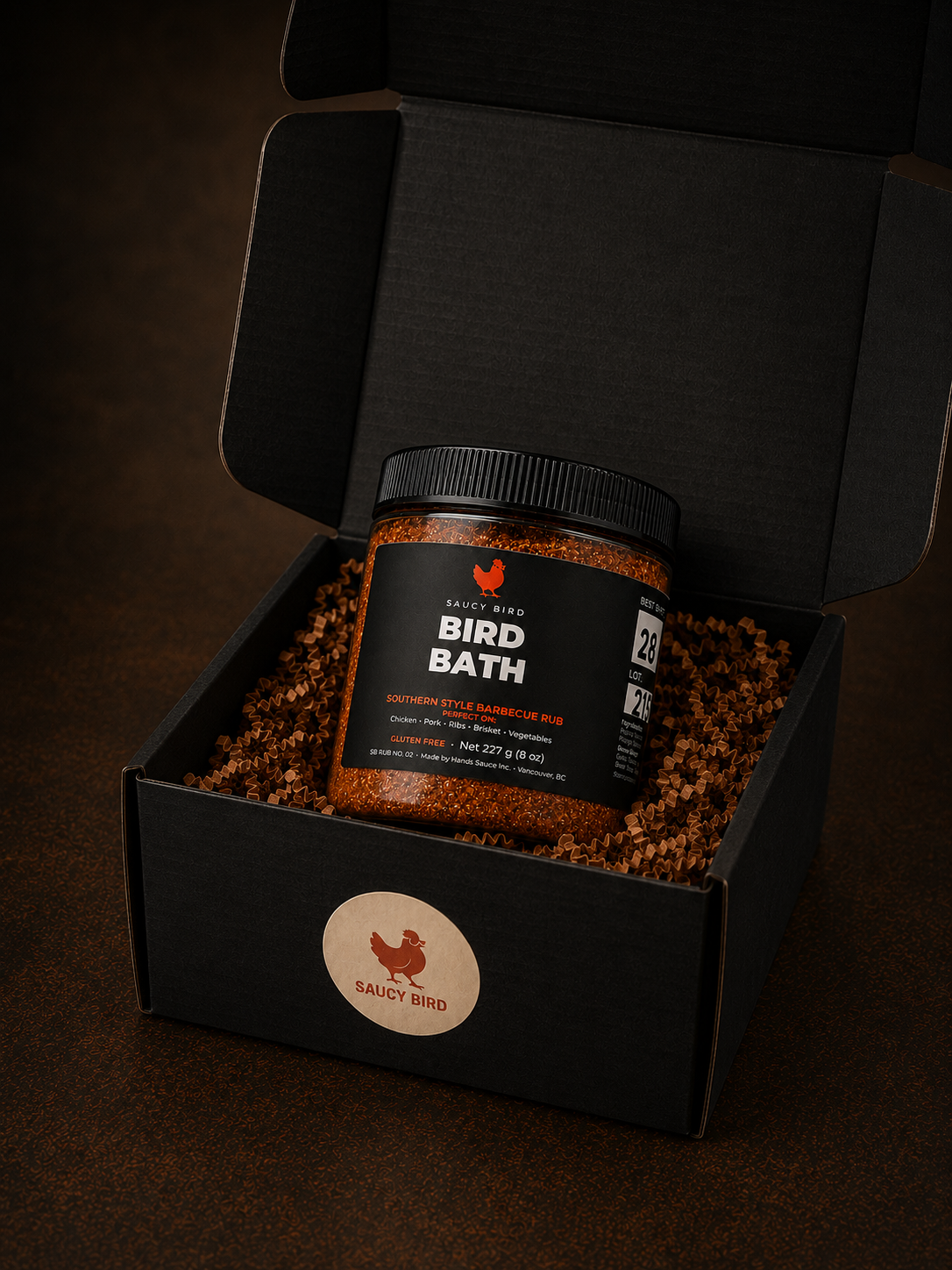 Saucy Bird - Bird Bath | Southern-Style BBQ Rub | Gluten-Free | 227 g