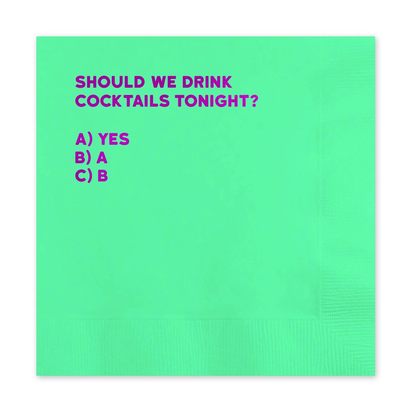 Redback Cards Canada - ALL Duties Paid - Cocktails Humor Napkin (Pack Of 20)