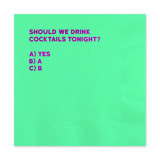 Redback Cards Canada - ALL Duties Paid - Cocktails Humor Napkin (Pack Of 20)