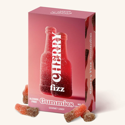 Vesper Bites - Cherry Fizz Gummies, Chewy Candies, All natural