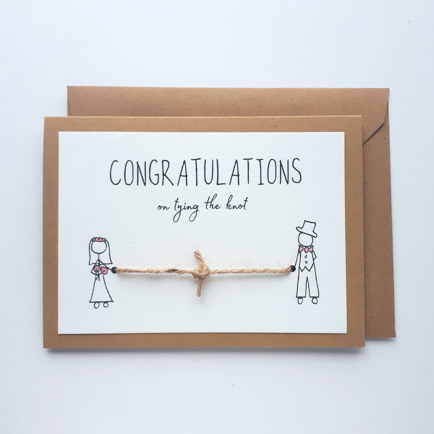Paper Connections - Congratulations Tying The Knot Wedding Card