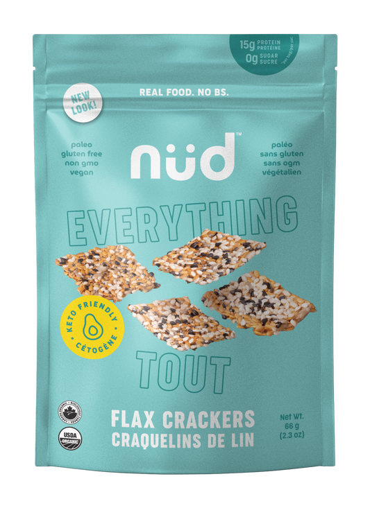 nud fud Inc. - Keto 'Everything' Flax Crackers